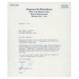 President Gerald Ford signed letter