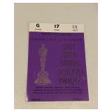 Original 1997 Admission Ticket to 69th Annual Acad