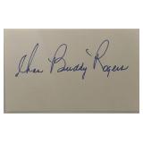 Buddy Rogers original signature