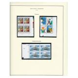 1993 US stamp collector sheet featuring Christmas,