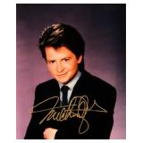 Michael J. Fox signed portrait photo