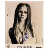 Avril Lavigne signed promo photo