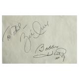 Brett Hull & Bobby Hull signature slip