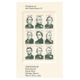 Presidents of the United States: II Souvenir Stamp