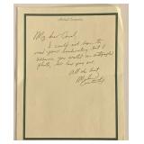 Michael Constantine signed letter