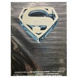 Rare Superman metallic original movie poster