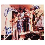 The Brady Bunch signed cast photo