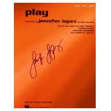 Jennifer Lopez signed sheet music