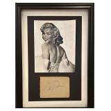 Marilyn Monroe original signature custom framed