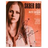 Avril Lavigne signed sheet music