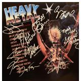 Band Signed Heavy Metal the movie album