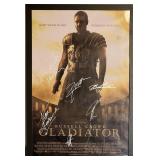 Gladiator cast signed movie poster