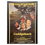 Caddyshack cast signed movie poster. JSA authentic