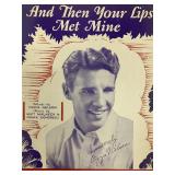 Ozzie Nelson facsimile signed And Then Your Lips M