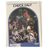 Detroit Pistons Coach Chuck Daly 1989 NBA #11 sign