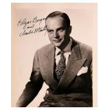 Edgar Bergen signed portrait photo