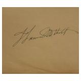 Gone With The Wind Thomas Mitchell signature slip