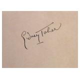 Charlie Chan Sidney Toler signature slip