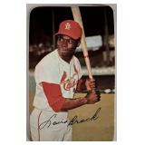 St. Louis Cardinals Lou Brock baseball trading car