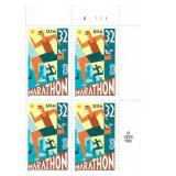 1995 Marathon stamps plate block