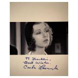 Carla Laemmle signed photo