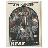 Miami Heat Coach Ron Rothstein 1989 NBA #172 signe