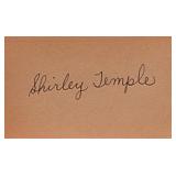 Shirley Temple signature slip