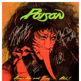 Poison signed Open Up and Say...Ahh! album