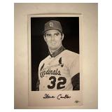 Steve Carlton facsimile signed photo. 3x5 inches