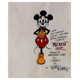 Mickey Mouses Cousin sketch signed by Ward Kimball