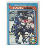 Buffalo Sabres Craig Ramsay 1979 Topps #207 signed