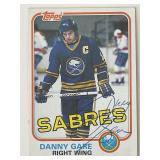 Buffalo Sabres Danny Gare 1981 Topps #14 signed tr