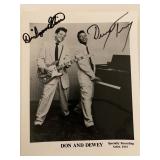 Don and Dewey signed photo