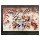 Marilyn Monroe Burundi Scott stamp sheet