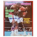 Larry Holmes & Michael Spinks signed photo JSA