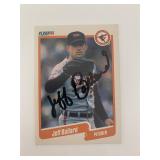 Jeff Ballard signed baseball card