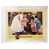 Summertime original 1955 vintage lobby card