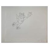 Super Sugar Crisp cereal bear original ad sketch d