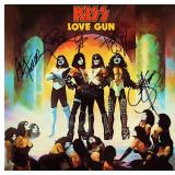 Kiss signed Love Gun album