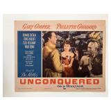 Unconquered  original 1955R vintage lobby card