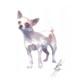 Artist John Krewal signed dog print