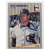 Don Robinson Signed Baseball Trading Card - Fleer