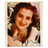 Winona Ryder signed photo