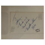 Martin Sheen signed note