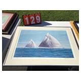 John english Sailboat Art piece color print