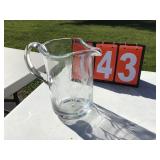 Handcrafted in romania glass pitcher