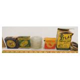 Vintage Fruit Jar Lid Parts in Boxes