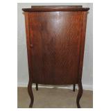 Vintage Curved Front Music Cabinet