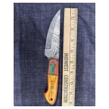 New Damascus Steel & wooden Handled hunting knife