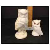 Salt Stone Owl Figurines